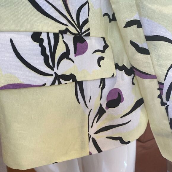 NEVER WORN Marni yellow linen print blazer/jacket - Picture 3 of 8
